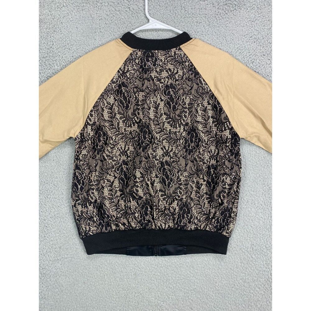 Gander Mountain Guide Series Jacket Womens Large Tan Black Bomber Full Zip‎ NEW - Picture 2 of 8